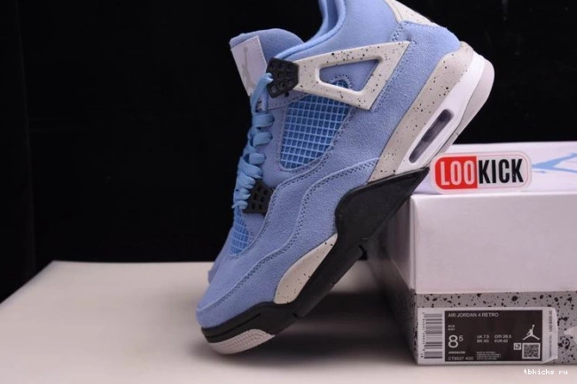 Rep TB JORDAN 4 AIR Blue CT8527-400 University 0629